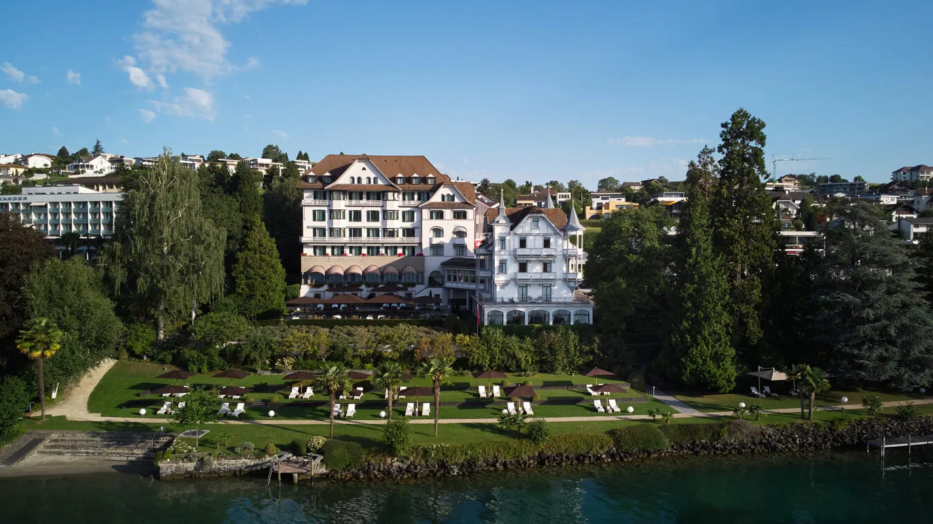 Chenot Palace Weggis, θέα από τη λίμνη